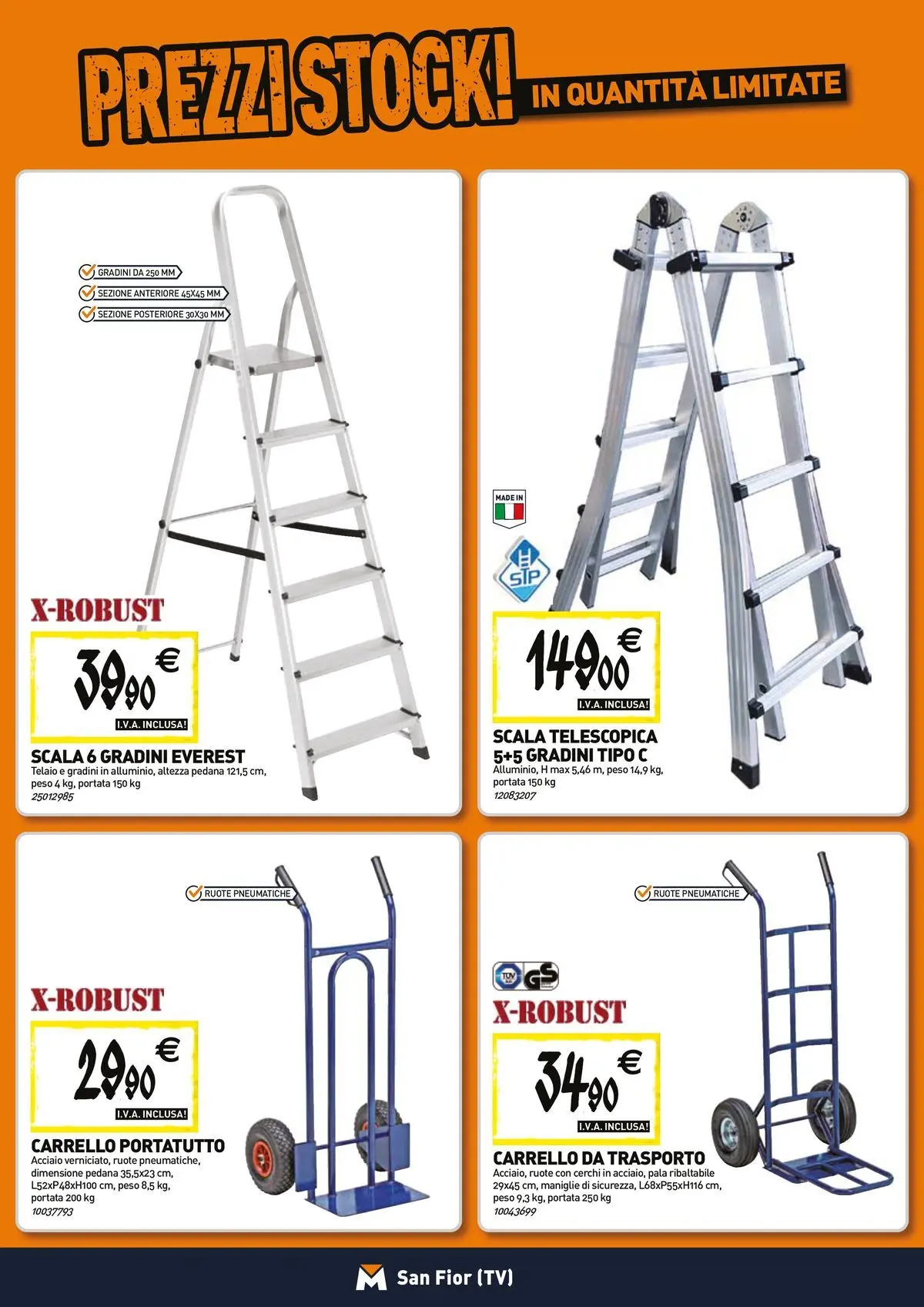 Nuovo TECNOMAT - Straordinari prezzi stock! dal 26/03/2026 > offerte anteprima 🛍️ | Pagina: 12 | Prodotti: Carrello, TV, Scala