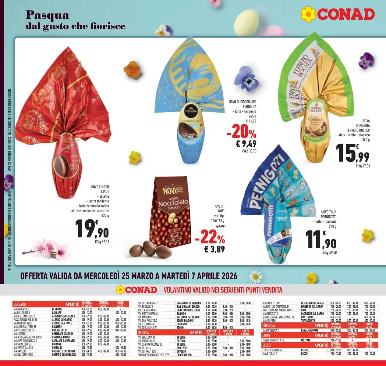 Volantino Conad dal 24/03/2026 > Anteprima | Pagina: 6 | Prodotti: Uova, Cioccolato, Latte, Grappa