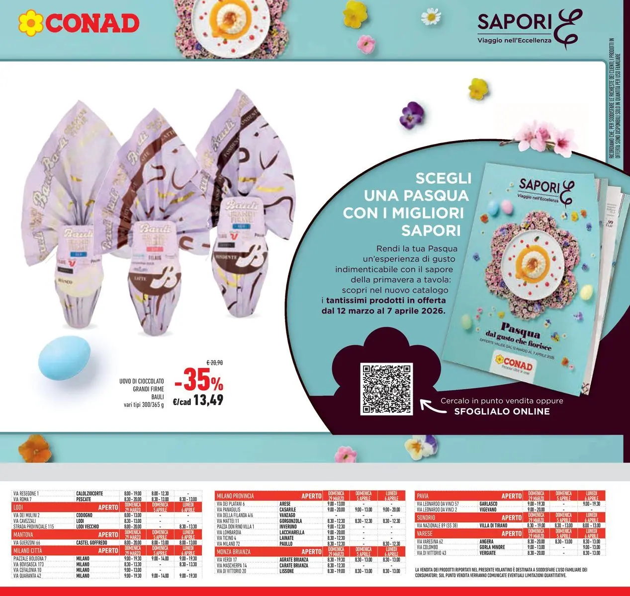 Volantino Conad dal 24/03/2026 > Anteprima | Pagina: 7 | Prodotti: Cioccolato, Gorgonzola