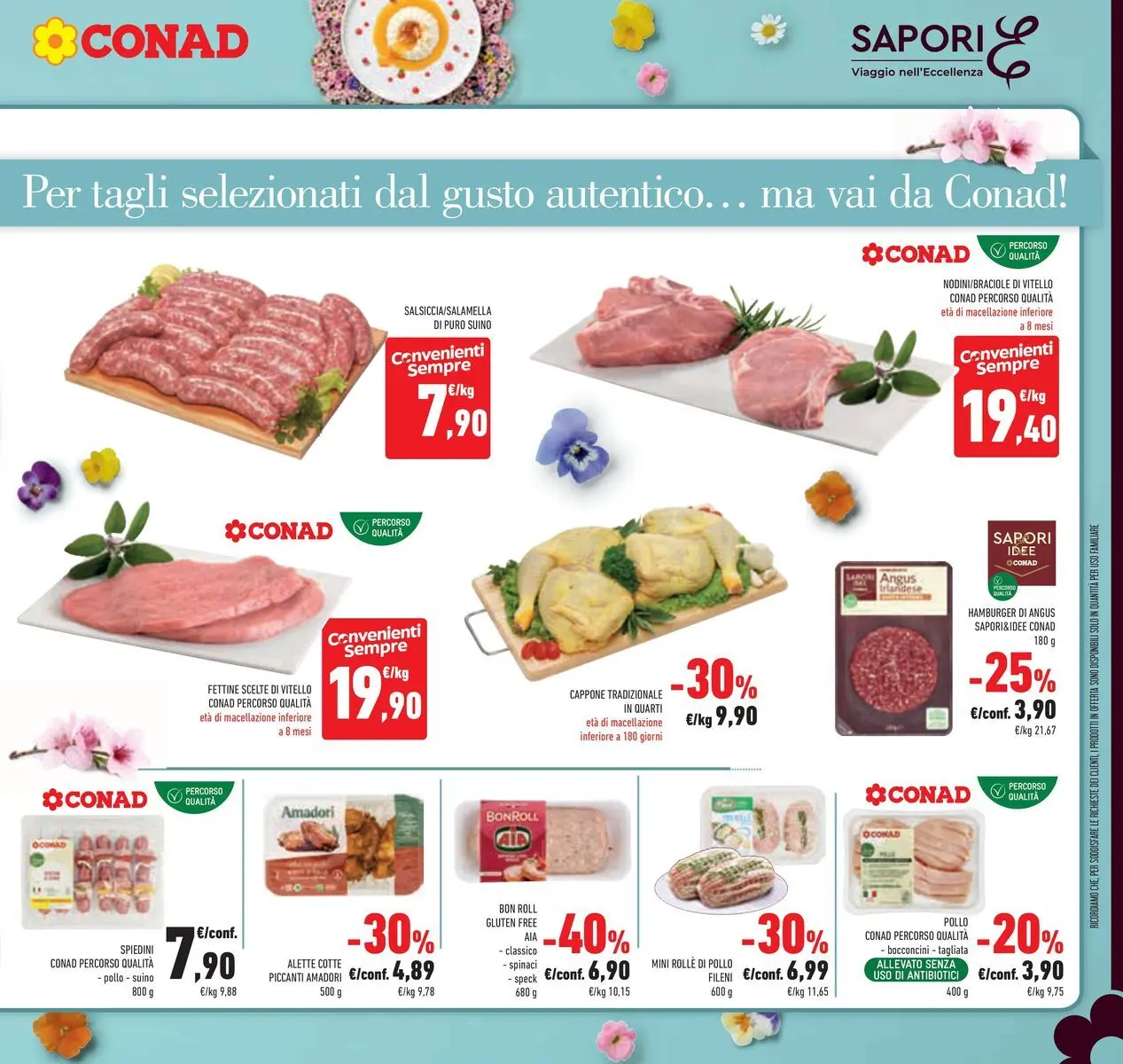Volantino Conad dal 24/03/2026 > Anteprima | Pagina: 11 | Prodotti: Pollo, Vitello, Hamburger, Spiedini