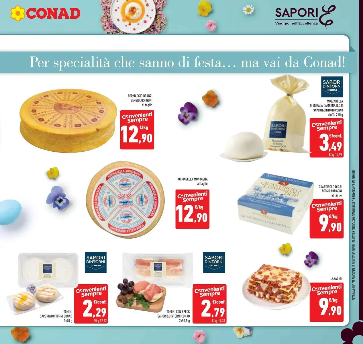 Volantino Conad dal 24/03/2026 > Anteprima | Pagina: 15 | Prodotti: Speck, Mozzarella, Formaggio