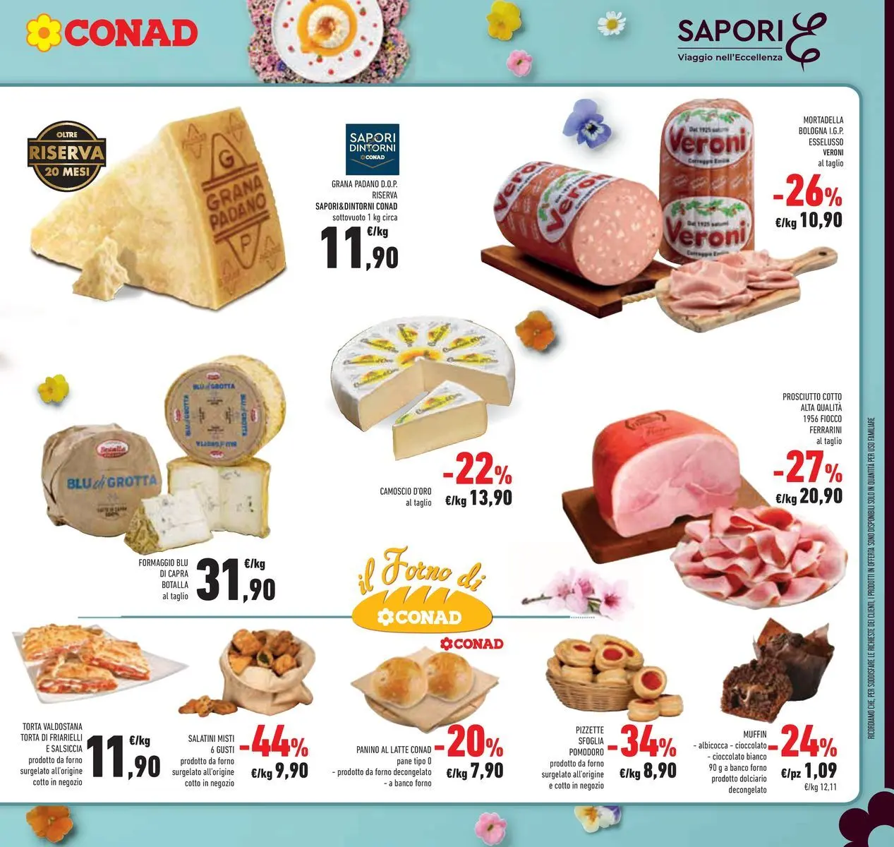 Volantino Conad dal 24/03/2026 > Anteprima | Pagina: 17 | Prodotti: Formaggio, Muffin, Mortadella, Il forno