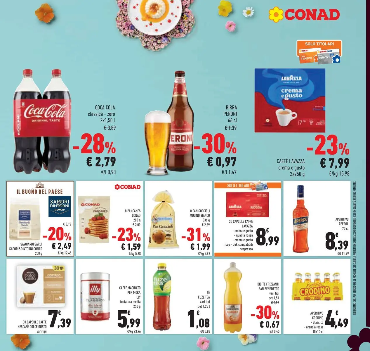 Volantino Conad dal 24/03/2026 > Anteprima | Pagina: 27 | Prodotti: Bibite, Aperol, Coca Cola, Macinato