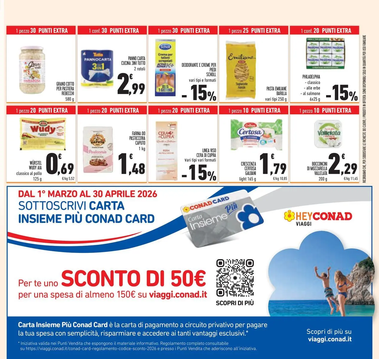 Volantino Conad dal 24/03/2026 > Anteprima | Pagina: 39 | Prodotti: Crema, Deodorante, Salmone, Farina