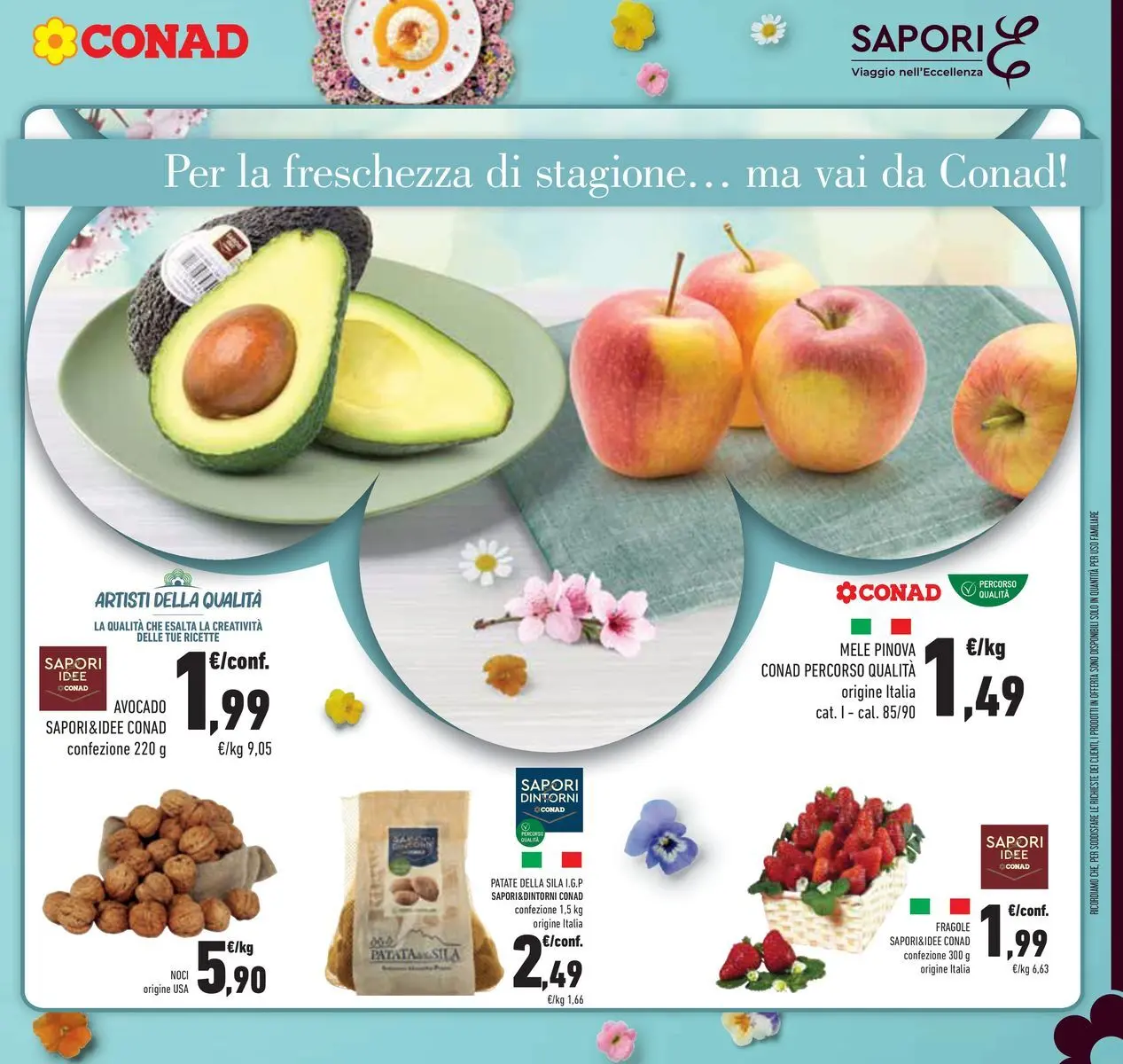 Volantino Conad dal 25/03/2026 > Anteprima | Pagina: 19 | Prodotti: Mele, Avocado, Patate, Noci