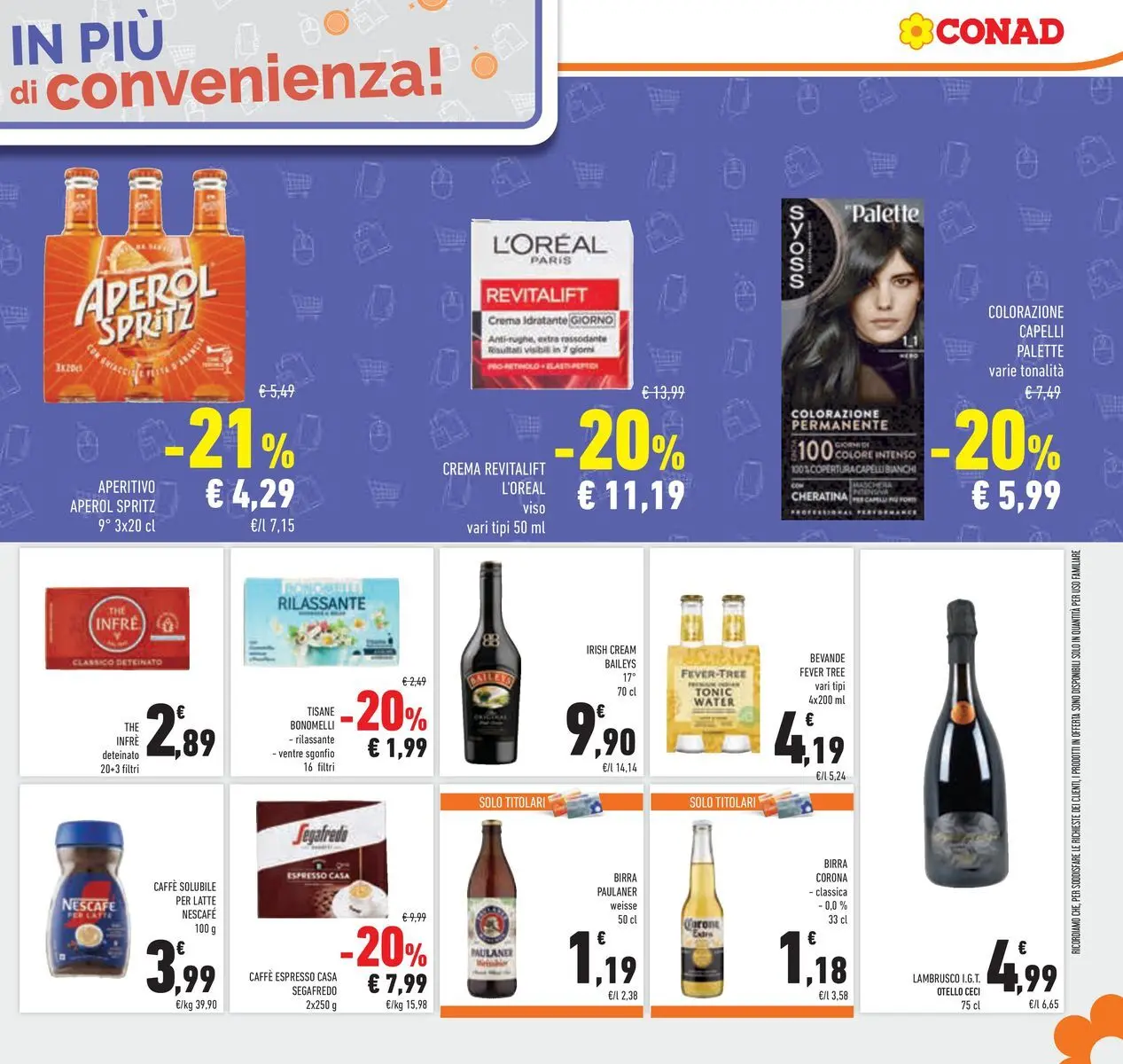 Volantino Conad dal 25/03/2026 > Anteprima | Pagina: 35 | Prodotti: Crema, Latte, The, Aperitivo
