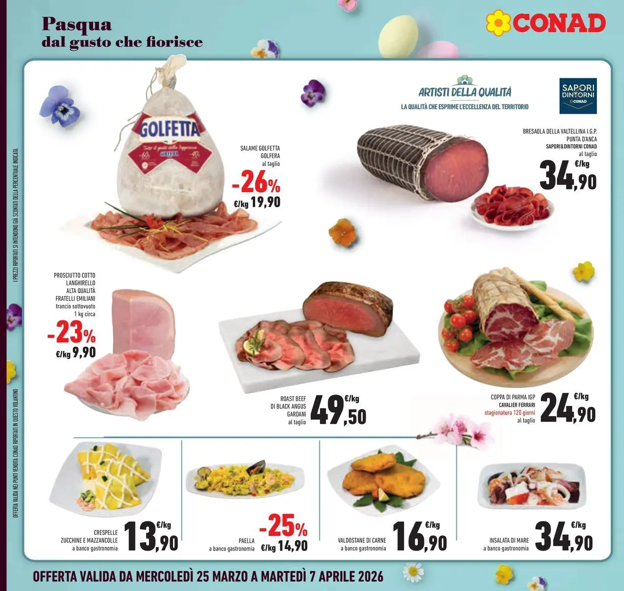 Volantino Conad dal 24/03/2026 > Anteprima | Pagina: 18 | Prodotti: Salame, Insalata, Prosciutto, Zucchine