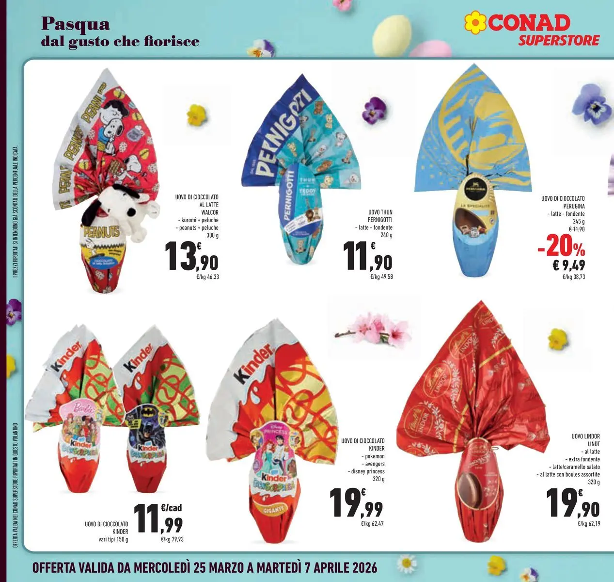 Volantino Conad dal 24/03/2026 > Anteprima | Pagina: 6 | Prodotti: Peluche, Cioccolato, Latte