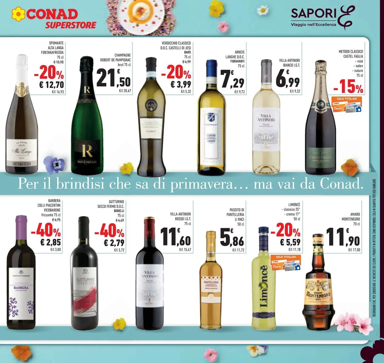 Volantino Conad dal 25/03/2026 > Anteprima | Pagina: 9 | Prodotti: Crema, Spumante, Champagne, Amaro