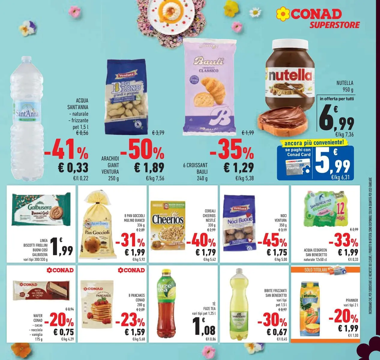 Volantino Conad dal 24/03/2026 > Anteprima | Pagina: 33 | Prodotti: Nutella, Bibite, Cacao, Frollini