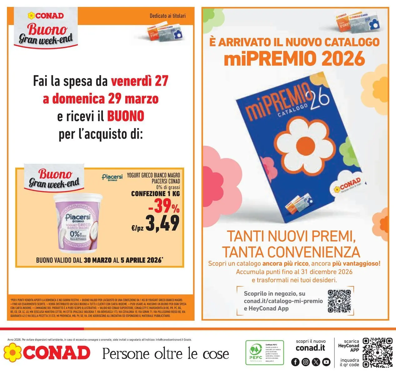 Volantino Conad dal 25/03/2026 > Anteprima | Pagina: 48 | Prodotti: Yogurt greco, Yogurt