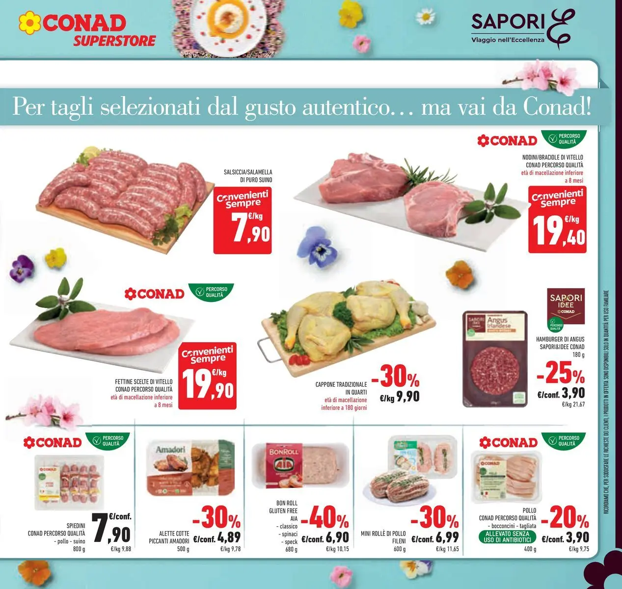 Volantino Conad dal 24/03/2026 > Anteprima | Pagina: 11 | Prodotti: Speck, Pollo, Spinaci, The