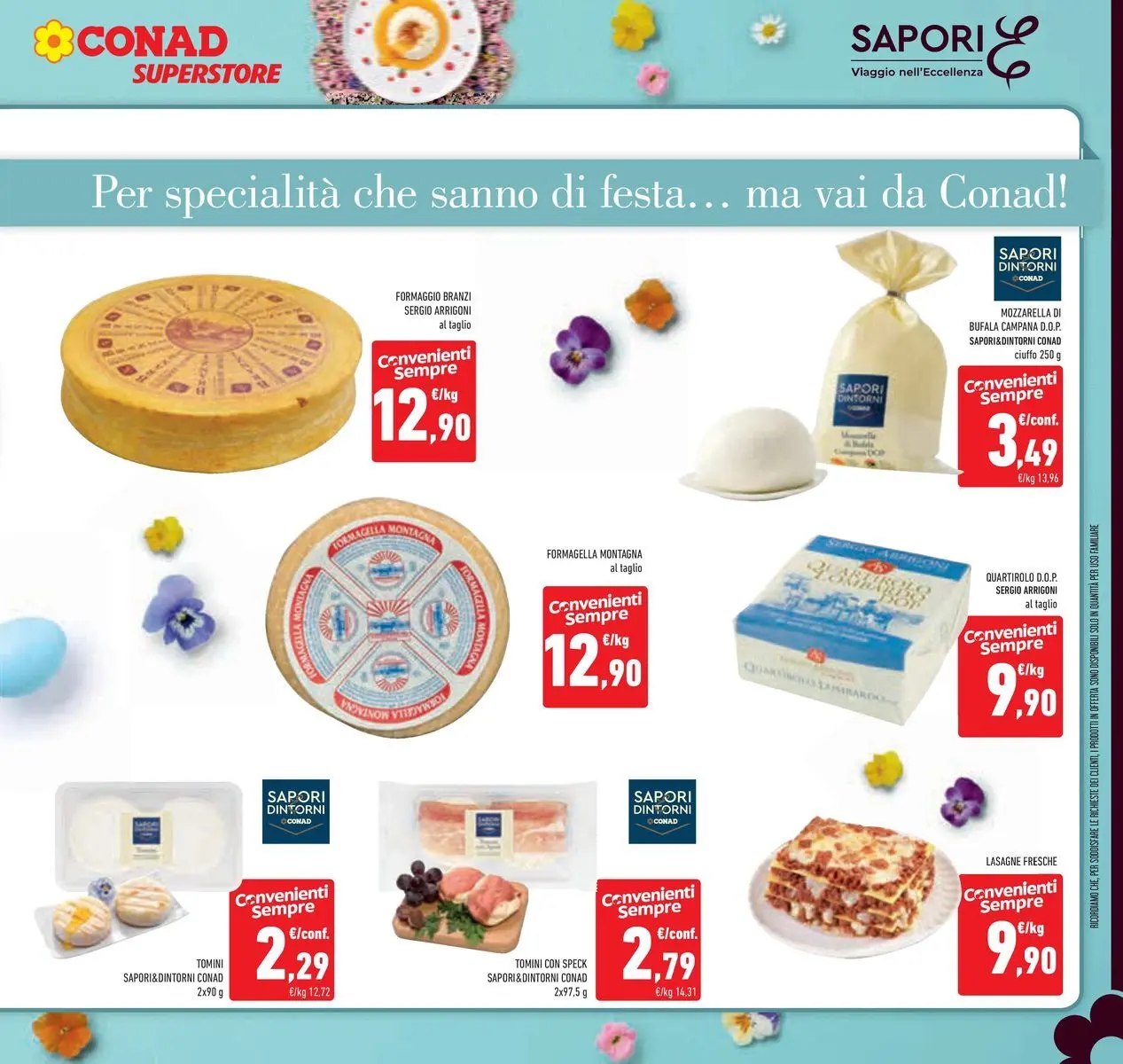 Volantino Conad dal 24/03/2026 > Anteprima | Pagina: 15 | Prodotti: Speck, Mozzarella, Formaggio