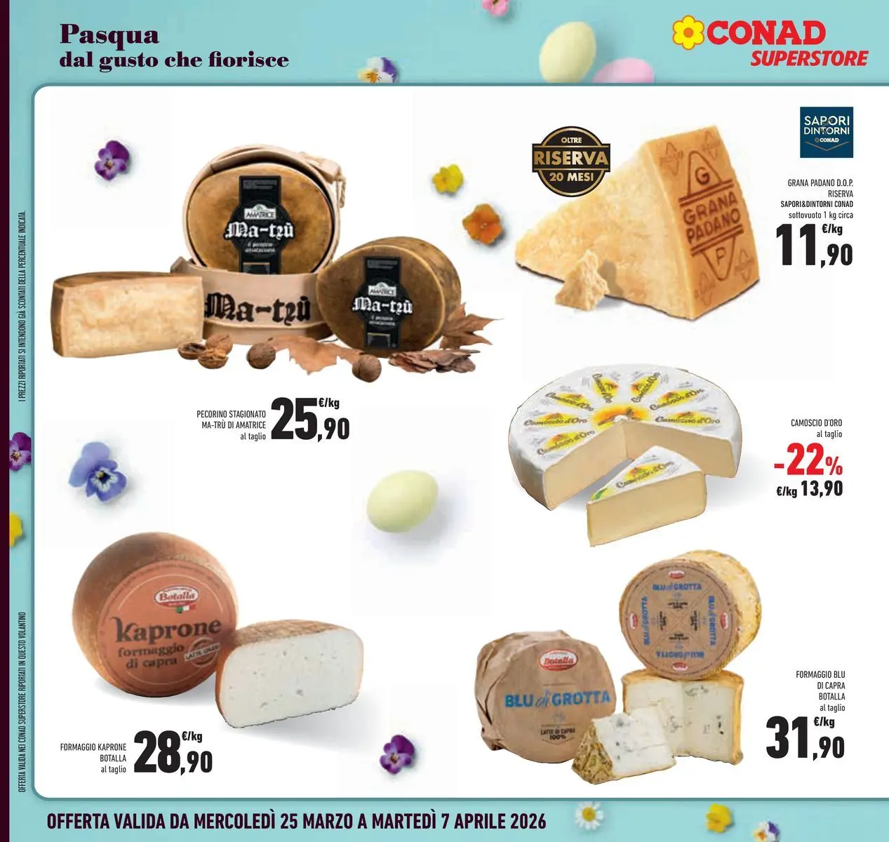 Volantino Conad dal 24/03/2026 > Anteprima | Pagina: 16 | Prodotti: Formaggio, Grana Padano, Pecorino