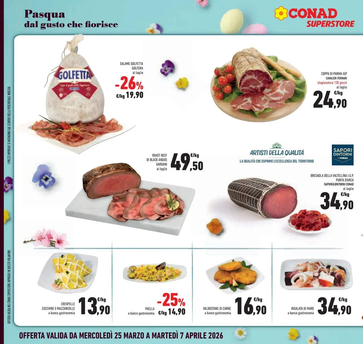 Volantino Conad dal 24/03/2026 > Anteprima | Pagina: 18 | Prodotti: Salame, Bresaola, Insalata, Mazzancolle