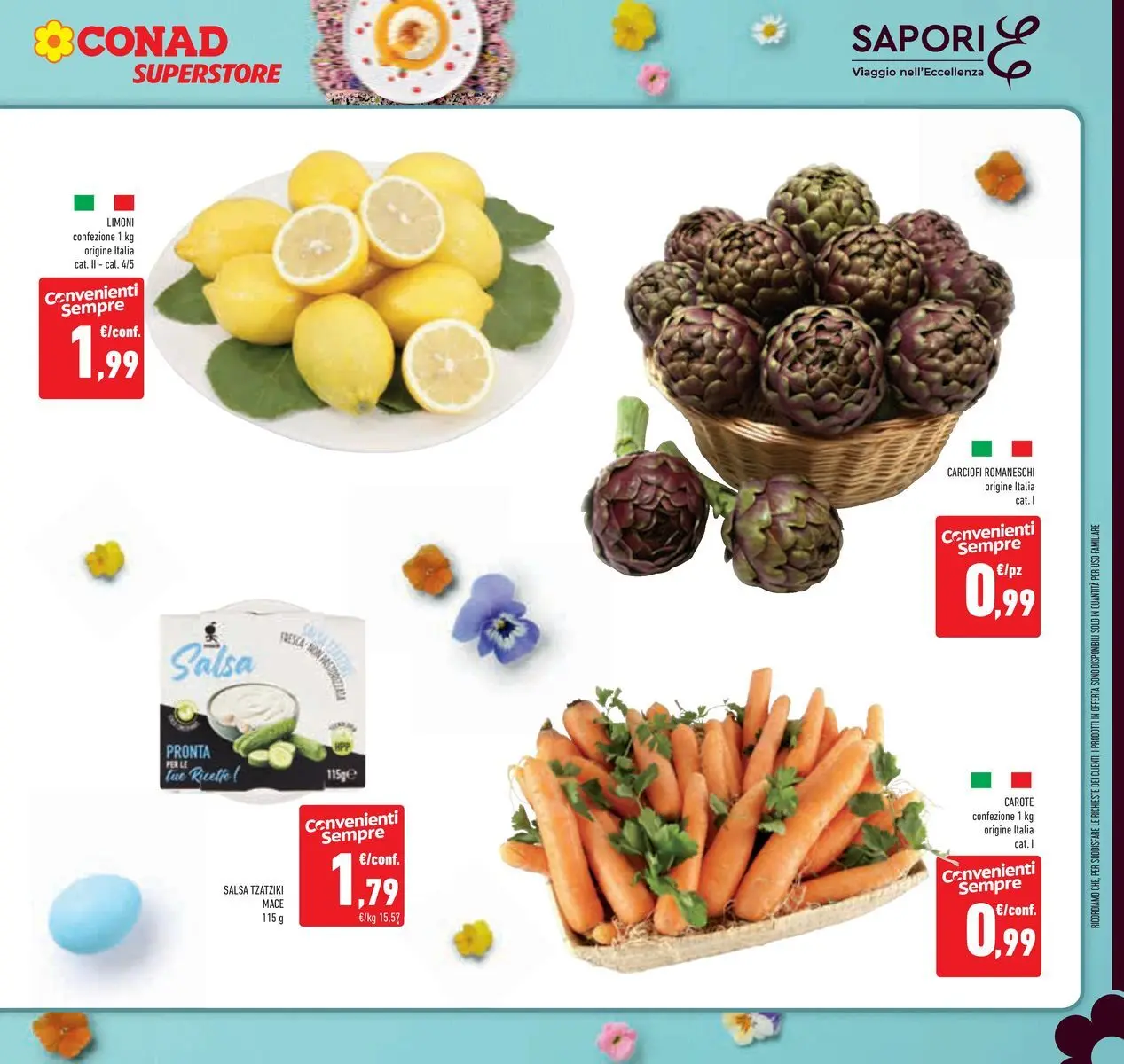 Volantino Conad dal 24/03/2026 > Anteprima | Pagina: 23 | Prodotti: Salsa, Carote, Carciofi