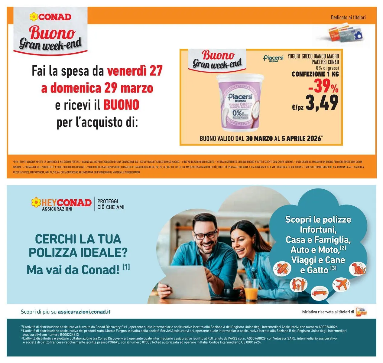 Volantino Conad dal 24/03/2026 > Anteprima | Pagina: 25 | Prodotti: Yogurt greco, Yogurt