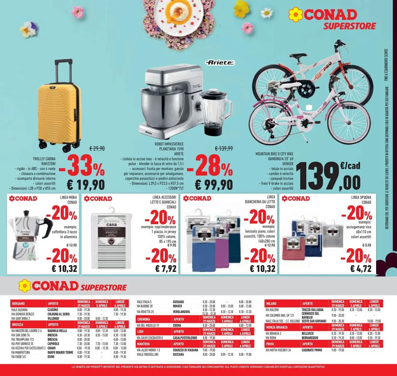 Volantino Conad dal 24/03/2026 > Anteprima | Pagina: 37 | Prodotti: Crema, Caffettiera, Trolley, Ciotola