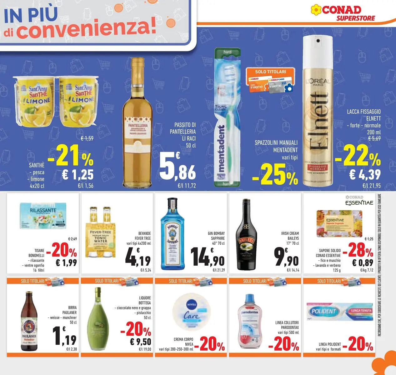 Volantino Conad dal 24/03/2026 > Anteprima | Pagina: 41 | Prodotti: Cioccolato, Limone, Pesca, Liquore