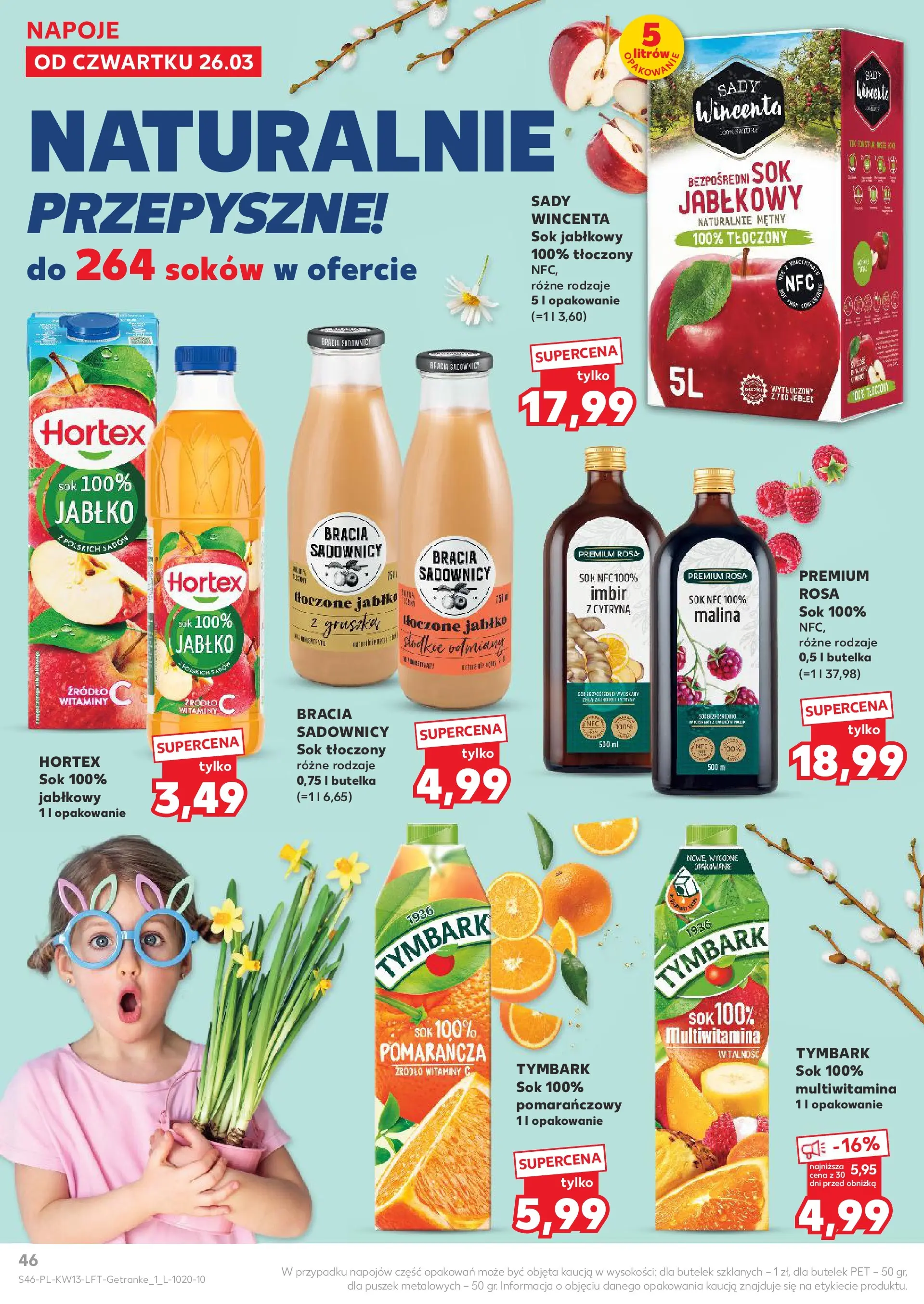 Kaufland gazetka od 26.03.2026 - od jutra PDF | Strona: 46 | Produkty: Cytryna, Imbir, Napoje, Sok
