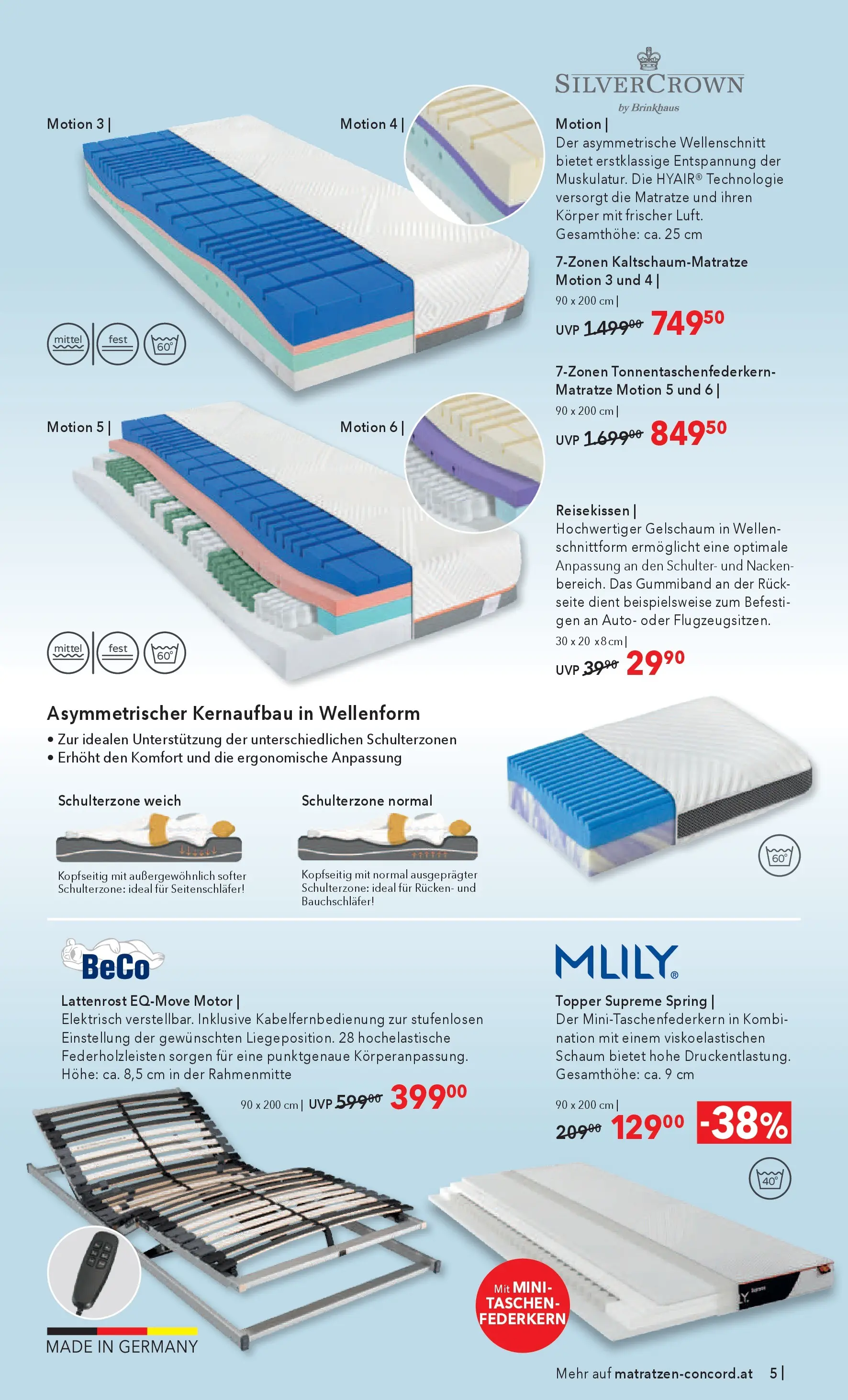 Matratzen Concord Aus Liebe zu gutem Schlaf - Deutschlandsberg von 25.03.2026 - Aktuelle Angebote | Seite: 5 | Produkte: Matratze, Lattenrost