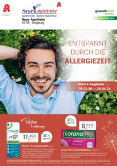 Angebote - Ihre Apotheke vor Ort: Jetzt alle Angebote auch online entdecken! ab 27.03.2026 gültig