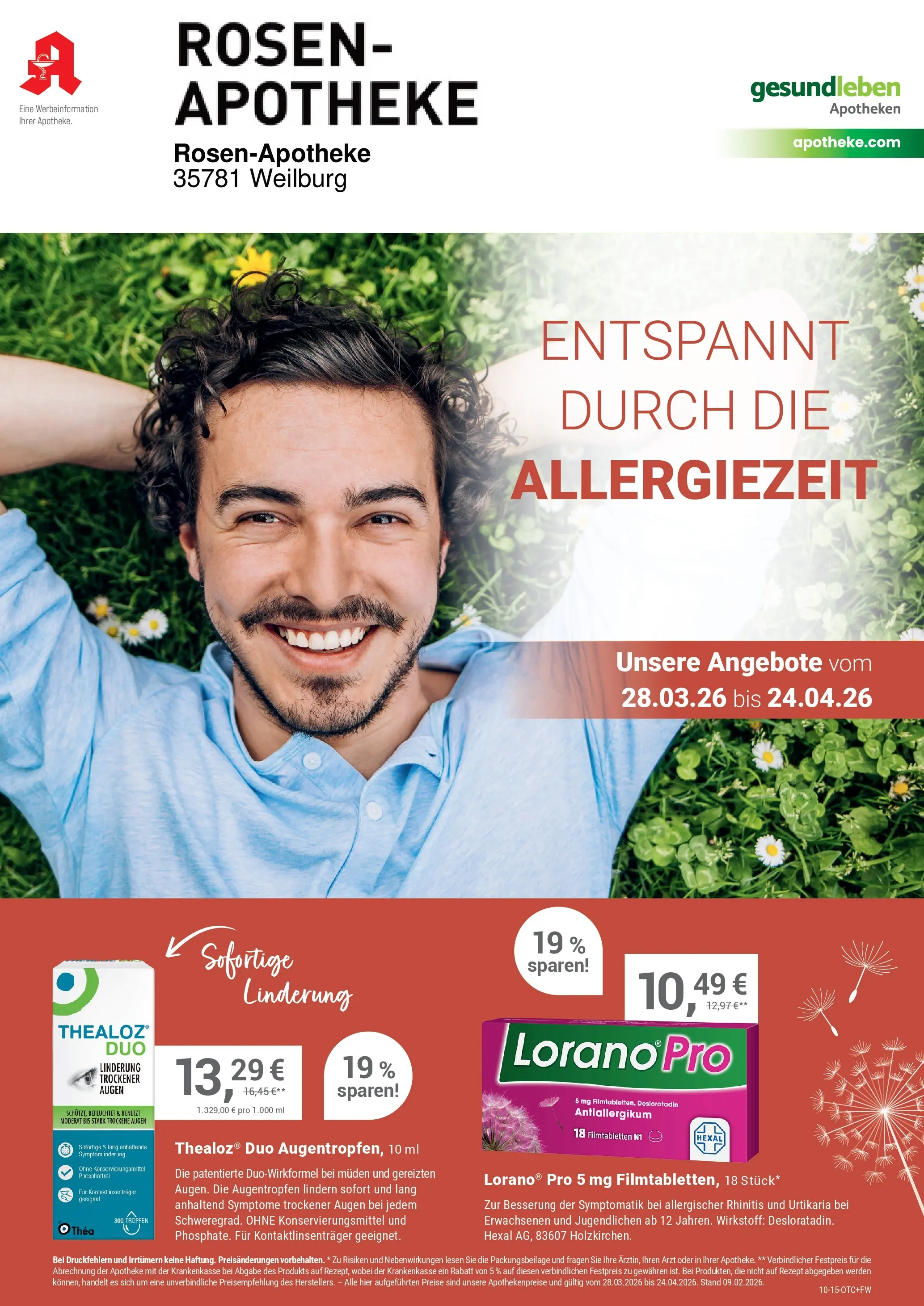 Angebote - Ihre Apotheke vor Ort: Jetzt alle Angebote auch online entdecken! (ab 27.03.2026) zum Blättern | Seite: 1