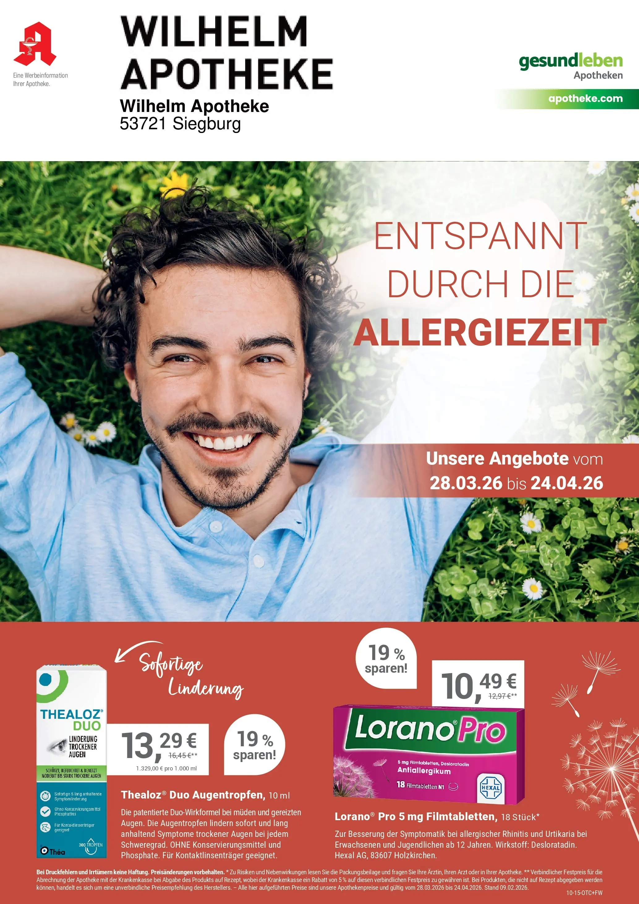 Angebote - Ihre Apotheke vor Ort: Jetzt alle Angebote auch online entdecken! (ab 27.03.2026) zum Blättern | Seite: 1