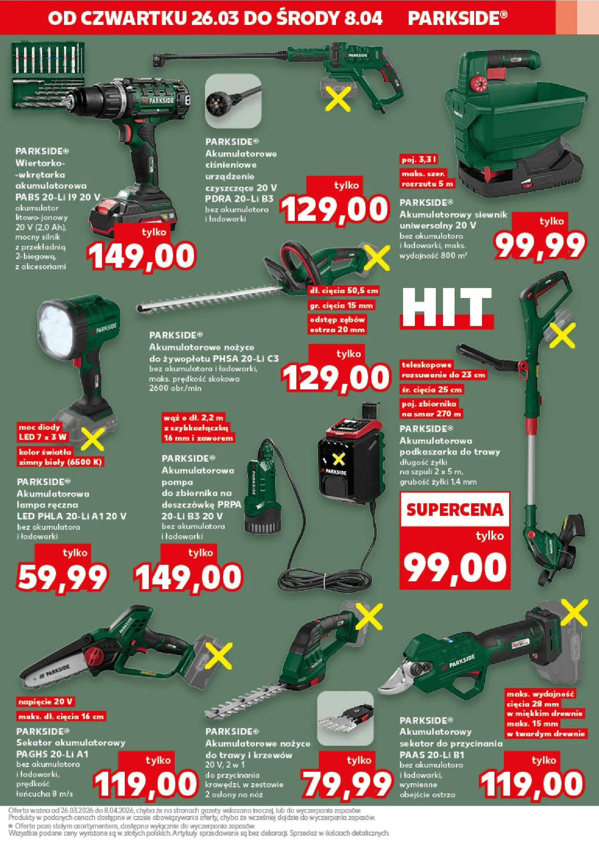 Kaufland gazetka - Złap Okazje od 26.03.2026 - od jutra PDF | Strona: 5 | Produkty: Trawy, Sekator, Lampa, Nożyce do żywopłotu