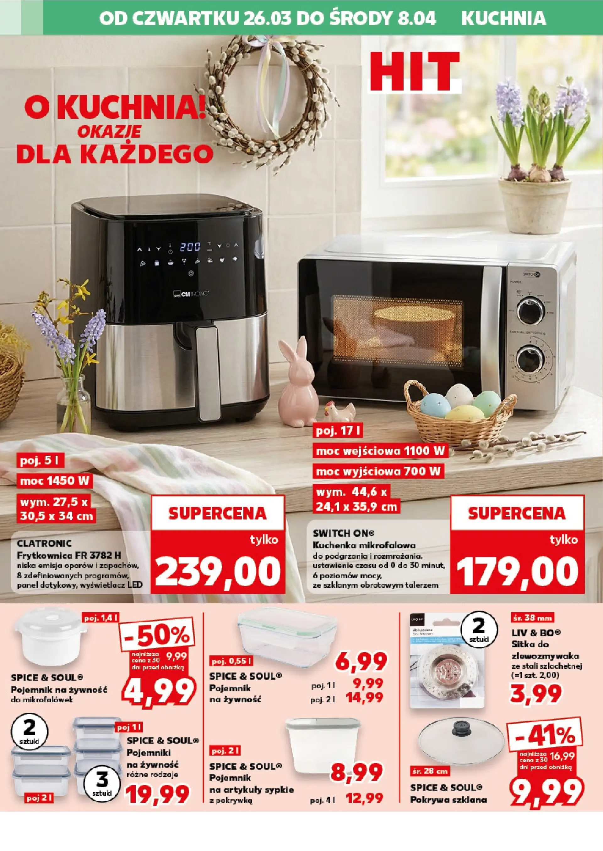 Kaufland gazetka - Złap Okazje od 26.03.2026 - od jutra PDF | Strona: 8 | Produkty: Kuchenka mikrofalowa, Kuchenka, Frytkownica