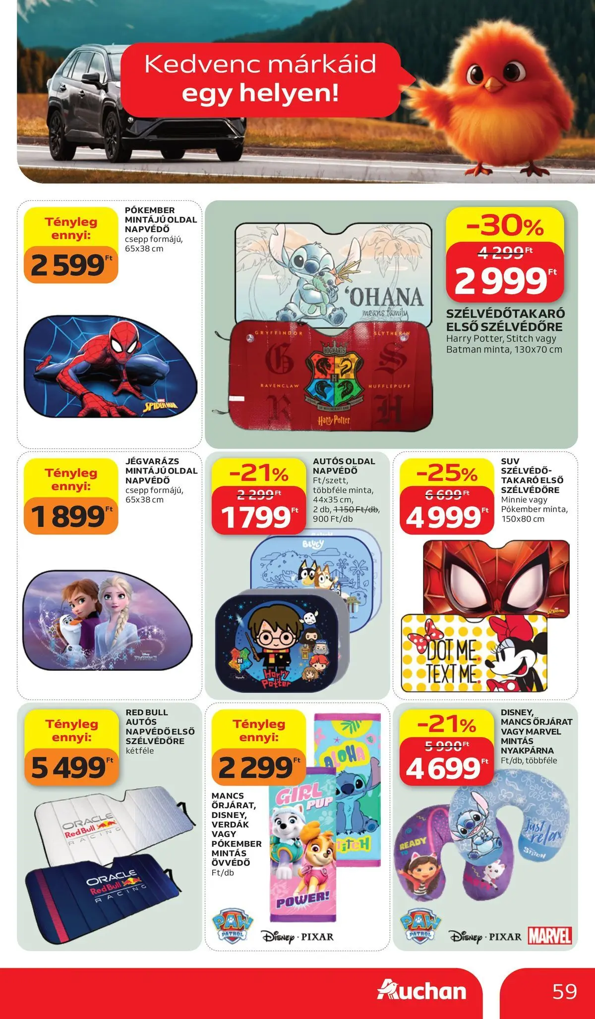 Auchan akciós újság Székesfehérvár - 2026.03.26. -tól/töl > akció, lapozható szórólap 🛍️ | Oldal: 59 | Termékek: Red bull, Takaró
