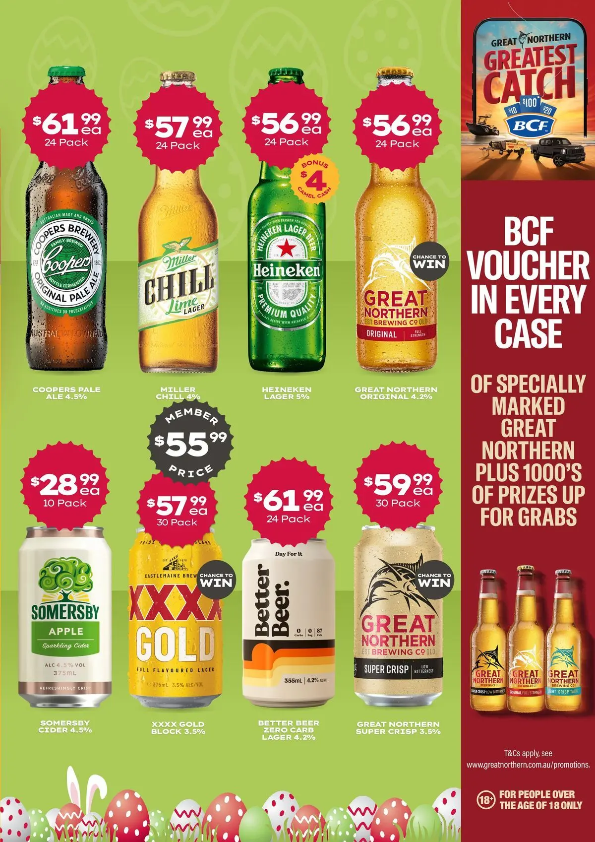 Deals - Crack open Unseriously Good Easter Deals today! - 29/03/2026 > weekly / monthly specials | Page: 3 | Products: Beer, Lime, Case