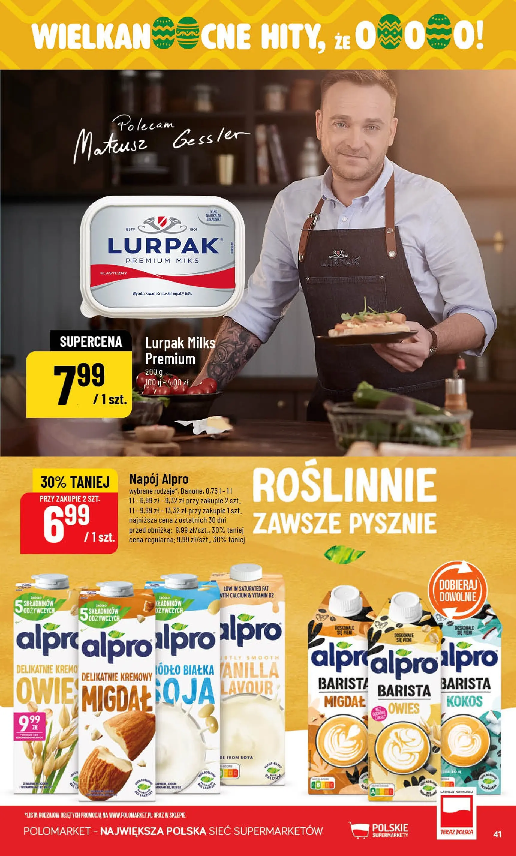 Nowa POLOmarket gazetka od jutra 25.03.2026 | Strona: 41 | Produkty: Alpro