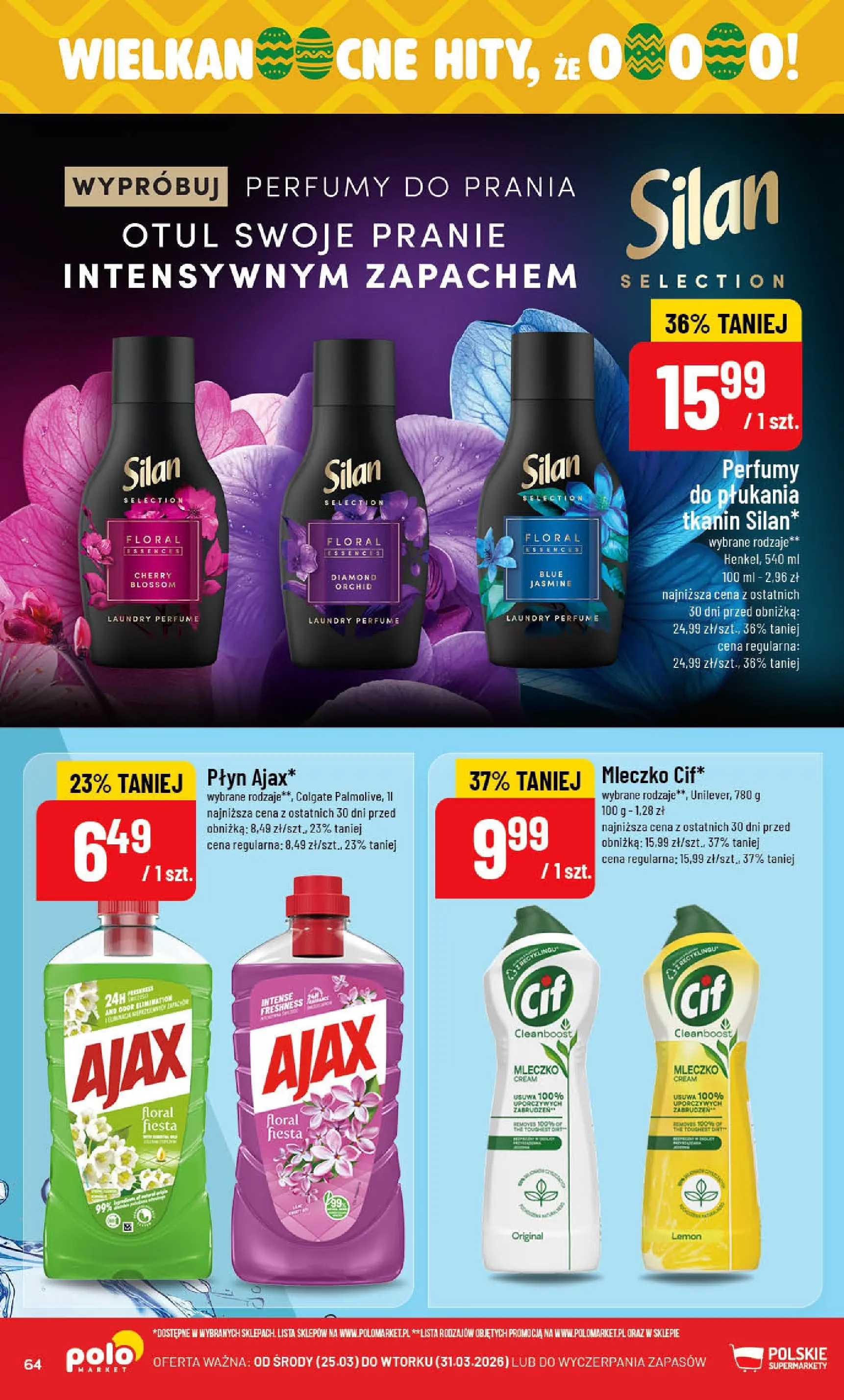 Nowa POLOmarket gazetka od jutra 25.03.2026 | Strona: 64 | Produkty: Merci, Perfumy
