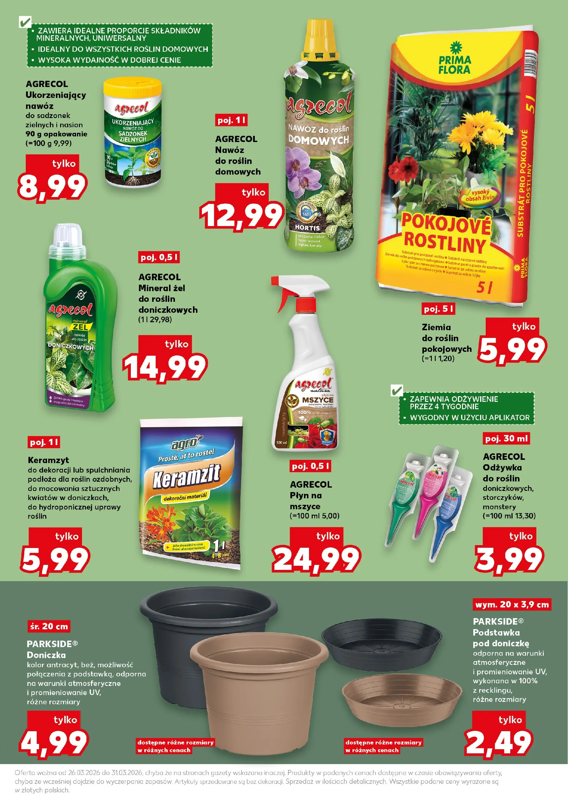 Kaufland gazetka - Ogród od 26.03.2026 - od jutra PDF | Strona: 9 | Produkty: Ziemia, Doniczka, Odżywka, Kwiaty