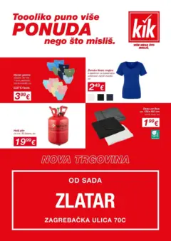 Nova Trgovina Zlatar - Pregled kataloga iz trgovine Kik, vrijedi od 24.03.2026