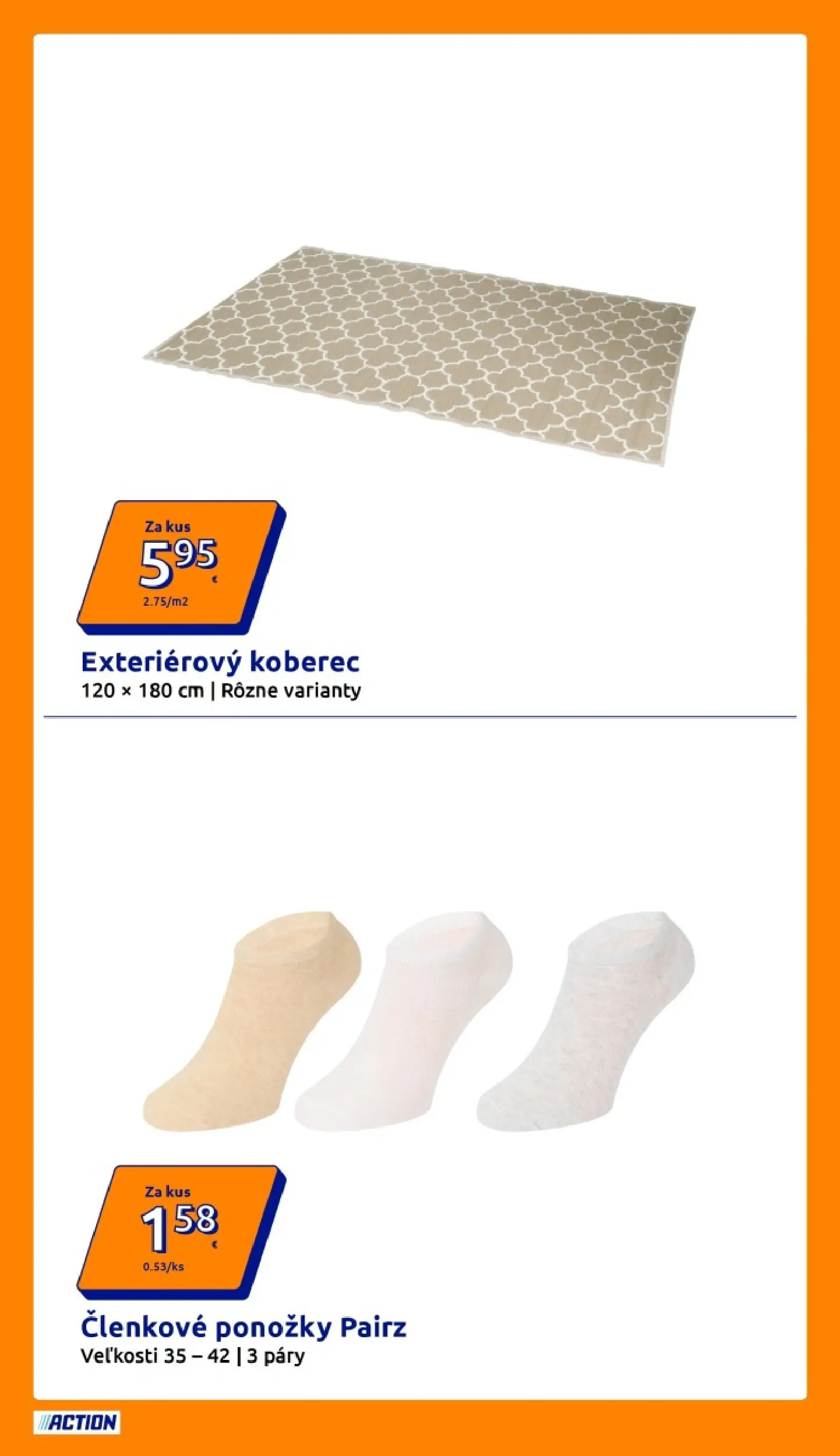 Action leták platný do 31.03.2026 od 25.03.2026 » aktuálna akcia | Strana: 13 | Produkty: Koberec, Ponožky