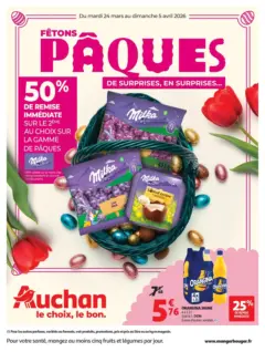 Auchan - Prévisualisation de Auchan - Fêtons paques valide à partir de 24.03.2026 Auchan - Prévisualisation de Auchan - Fêtons paques valide à partir de 24.03.2026