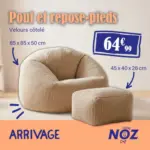 Noz Pouf et repos-pieds - au 04.04.2026