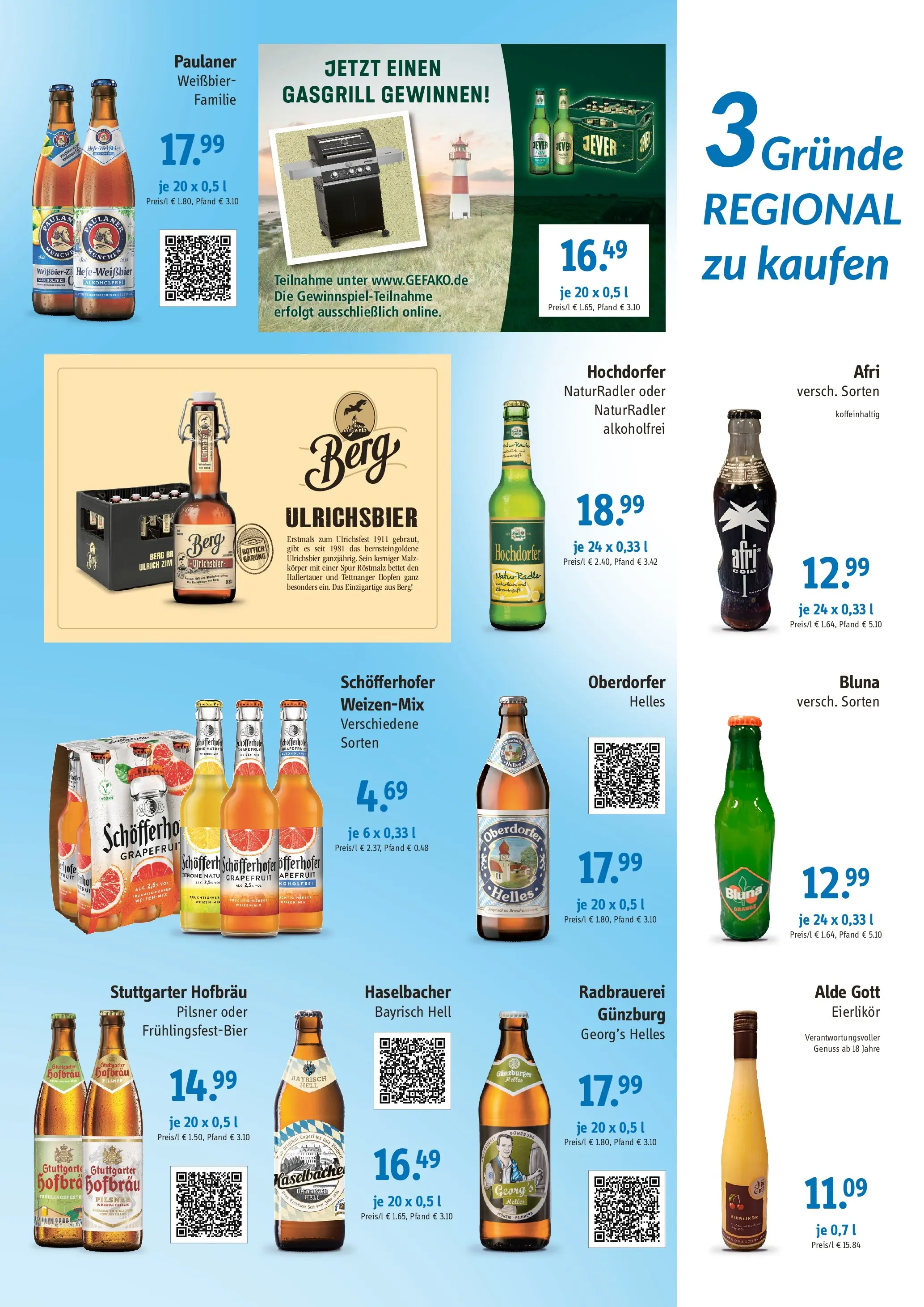 Angebote - Getränke Kusche: Angebote (ab 29.03.2026) zum Blättern | Seite: 3 | Produkte: Weißbier, Grapefruit, Jever, Paulaner