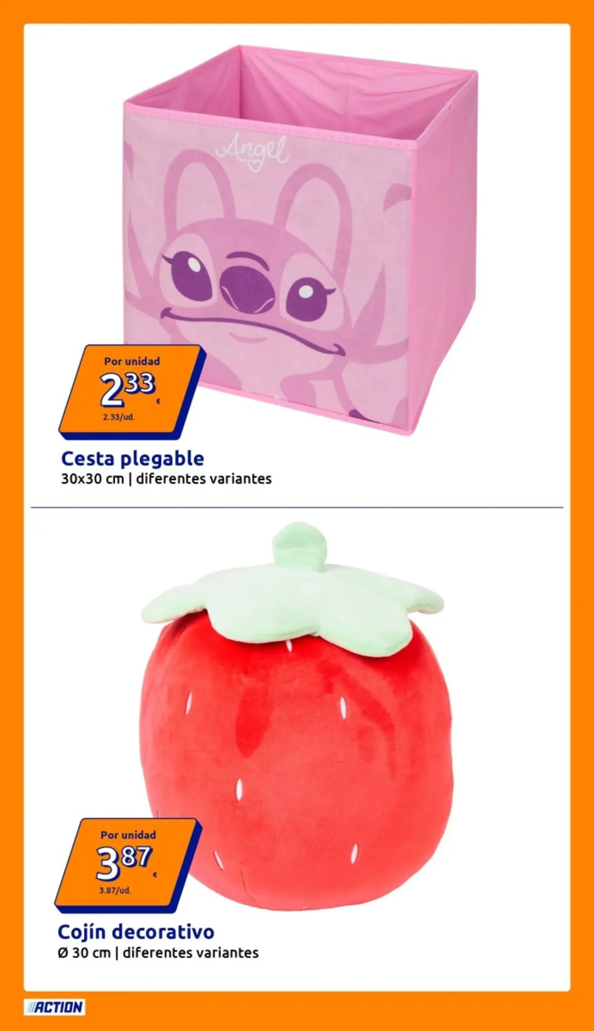 Action folleto 25/03/2026 - 31/03/2026 | Página: 10 | Productos: Cojín, Cesta