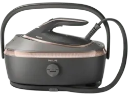 Philips PSG8200/80 8000 Series Dampfb&uuml;gelstation (9 bar, 3120 Watt, 1,4 l Wassertank, Gray Magic)