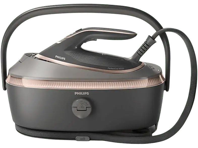 Philips PSG8200/80 8000 Series Dampfb&uuml;gelstation (9 bar, 3120 Watt, 1,4 l Wassertank, Gray Magic)