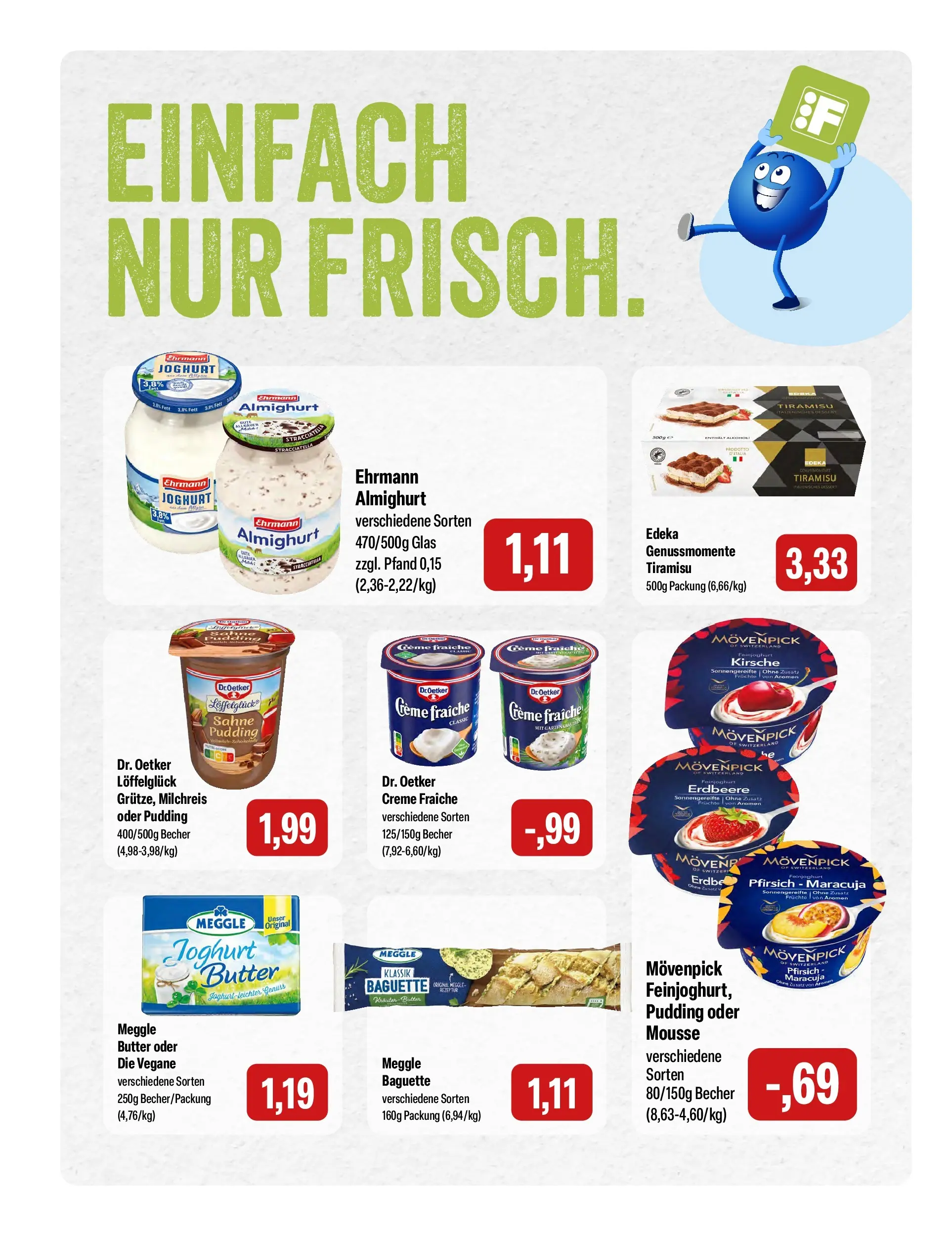 Feneberg Aktuelle Angebote (ab 02.04.2026) zum Blättern | Seite: 6 | Produkte: Joghurt, Baguette, Kräuterbutter, Creme