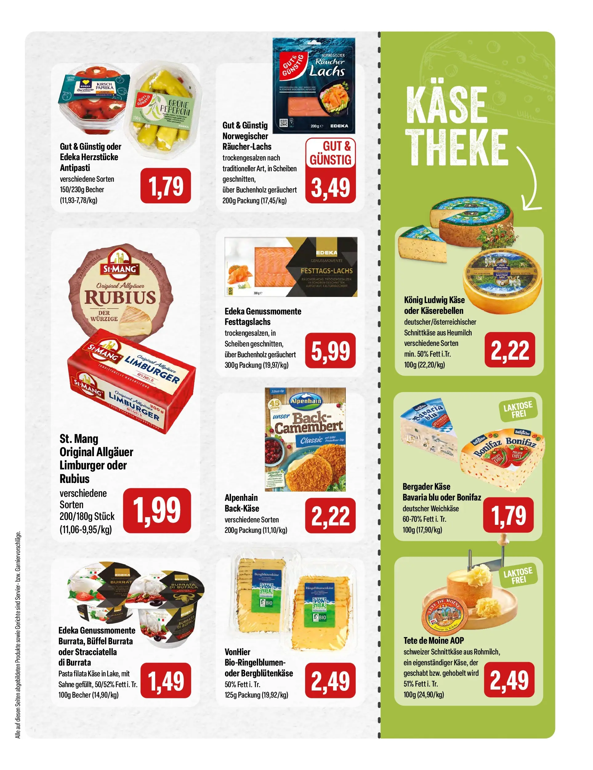 Feneberg Aktuelle Angebote (ab 02.04.2026) zum Blättern | Seite: 7 | Produkte: Käse, Theke, Burrata, Sahne