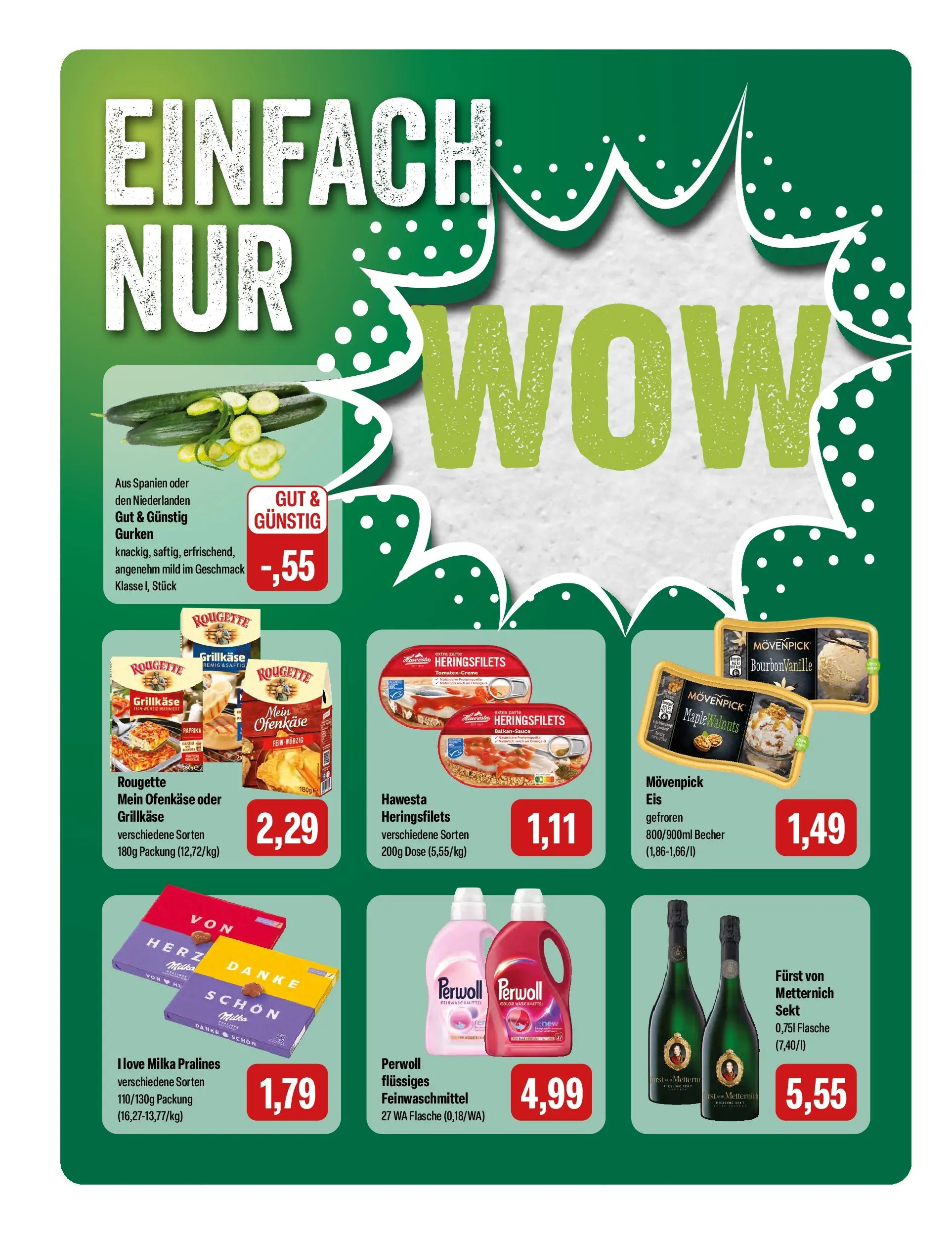Feneberg Aktuelle Angebote (ab 02.04.2026) zum Blättern | Seite: 8 | Produkte: Sekt, Perwoll, Waschmittel, Gurken