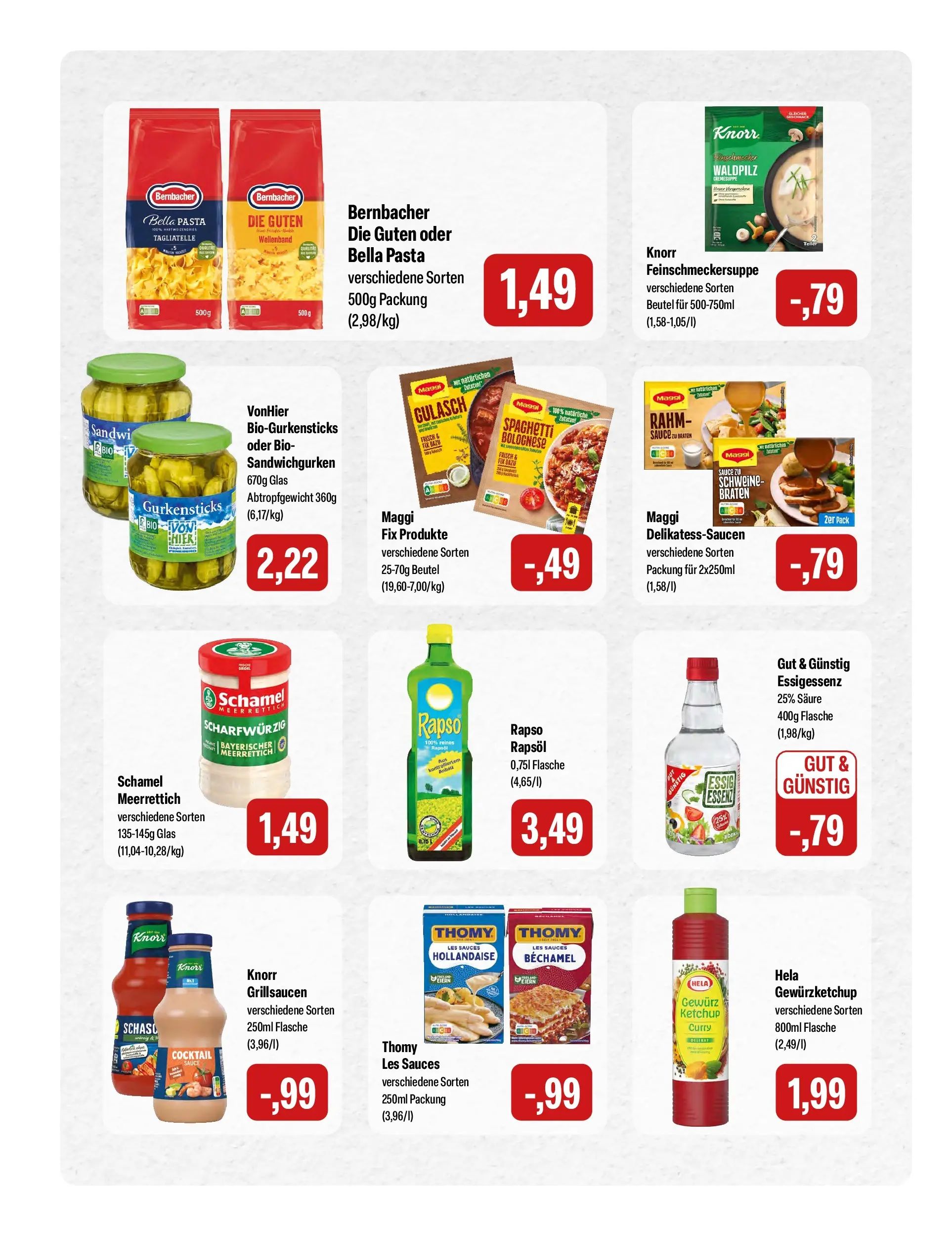 Feneberg Aktuelle Angebote (ab 02.04.2026) zum Blättern | Seite: 12 | Produkte: Maggi, Knorr, Pasta, Ketchup