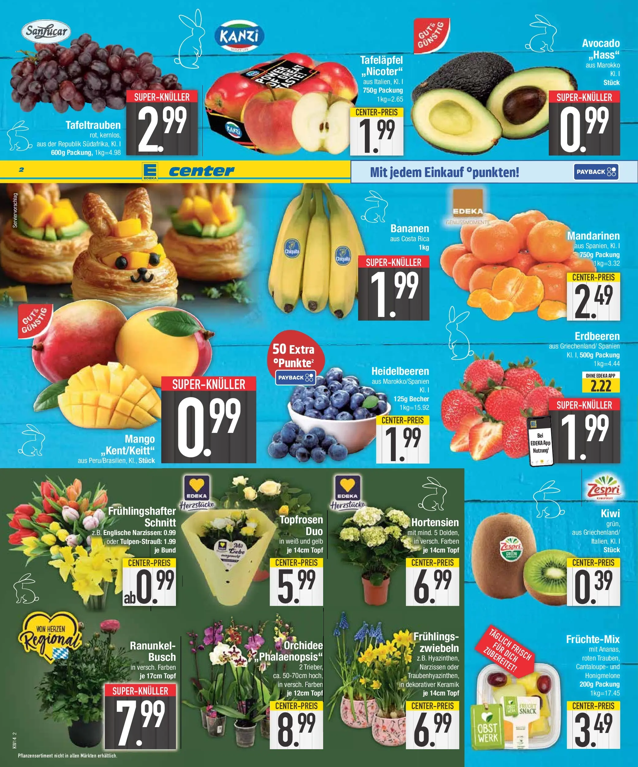 Edeka prospekt Neustadt	 (ab 29.03.2026) » Angebote Online | Seite: 2 | Produkte: Orchidee, Bananen, Zwiebeln, Mango