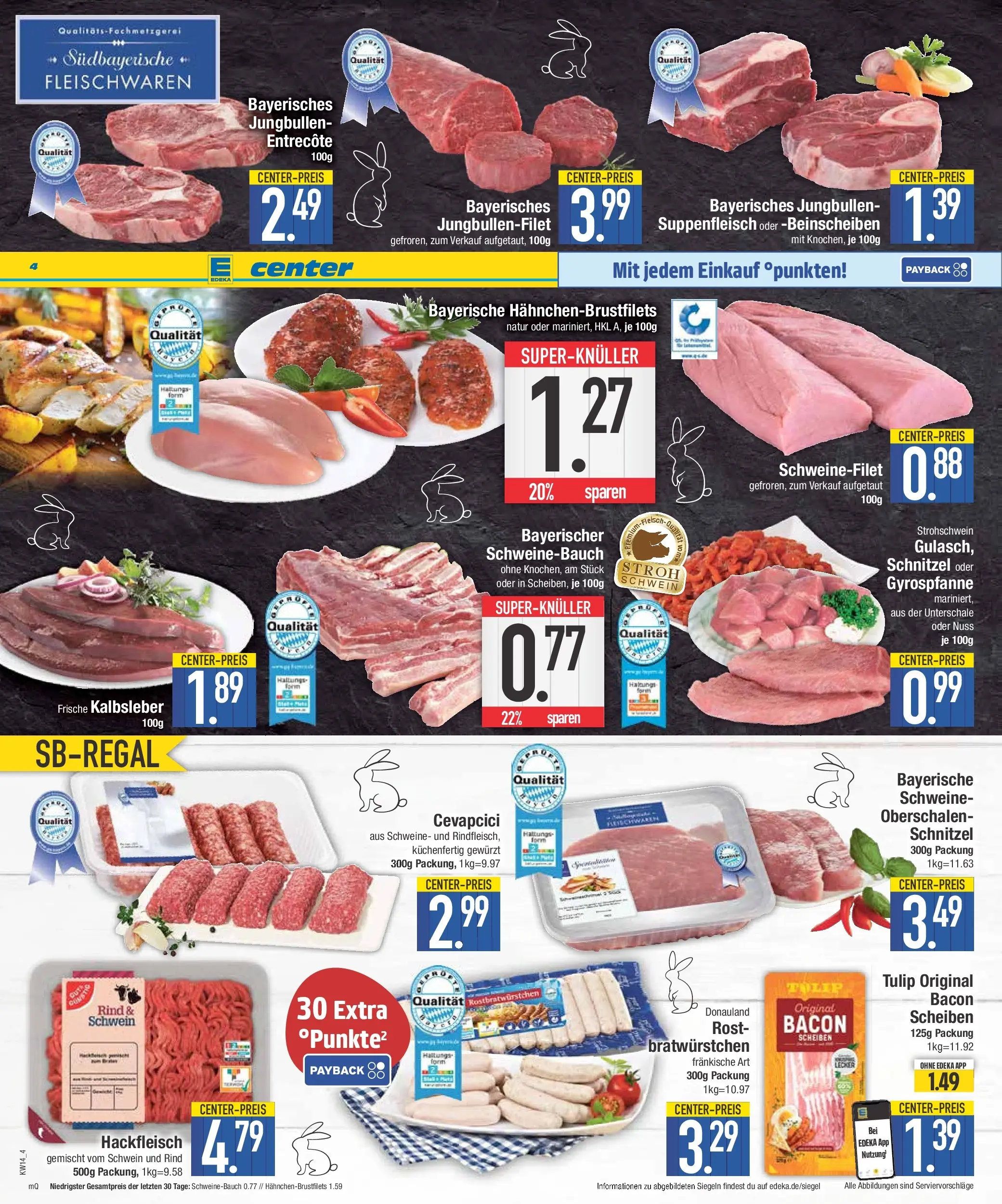 Edeka prospekt Neustadt	 (ab 29.03.2026) » Angebote Online | Seite: 4 | Produkte: Cevapcici, Entrecote, Kalbsleber, Hackfleisch