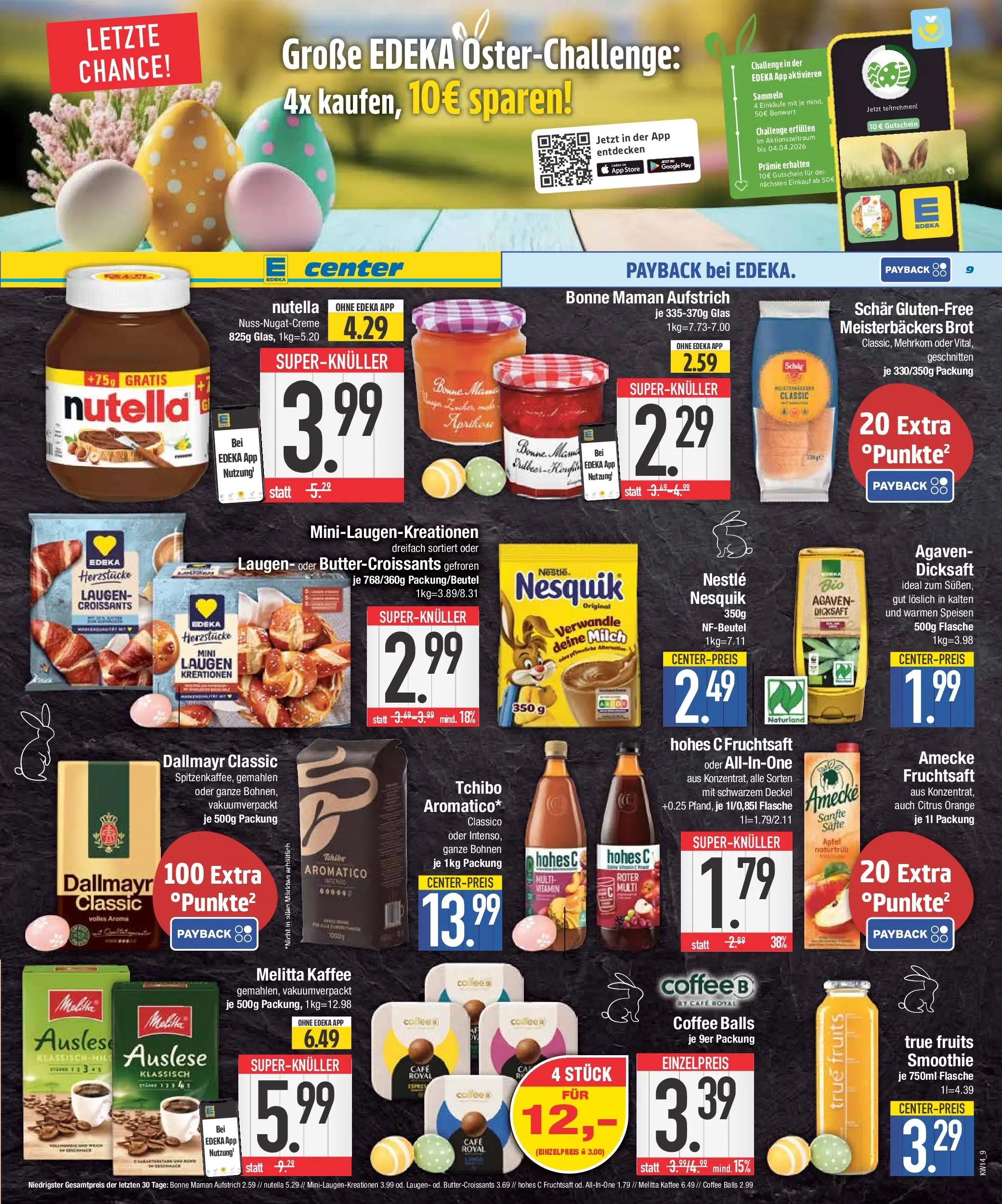 Edeka prospekt Neustadt	 (ab 29.03.2026) » Angebote Online | Seite: 9 | Produkte: Melitta, Melitta kaffee, Kaffee, Nutella